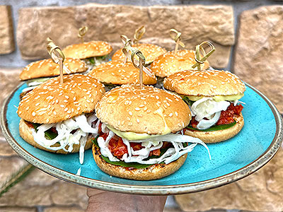 Roślinne burgery z wysoką zawartością białka