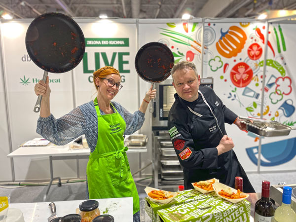 Live cooking na SMAKKi gastrotargi w Warszawie Katarzyna Gubała relacja