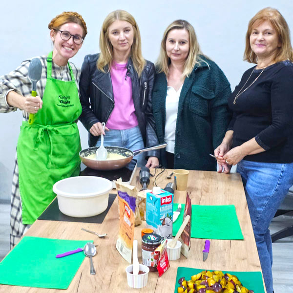 Warsztaty kulinarne dla KGW nie marnowanie jedzenia drugie życie produktu zero waste GOK Gidle Katarzyna Gubała