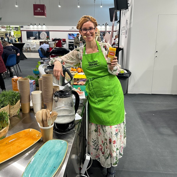 Pokazy dla marki Inka podczas targów branży HoReCa EuroGastro Katarzyna Gubała live cooking