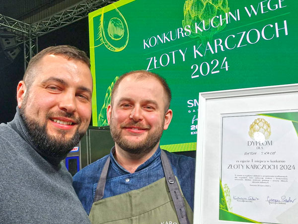 Konkurs kuchni wegańskiej dla profesjonalistów Złoty karczoch 2024 Gastrotargi Smakki Katarzyna Gubała